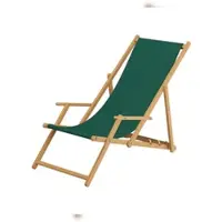 Erst-Holz Liegestuhl Gartenliege grün Sonnenliege Kissen Strandliege Holz Deckchair Gartenmöbel 10-304NKD