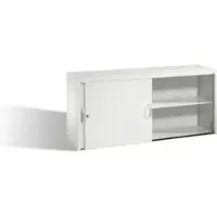 C+P Sideboard mit Schiebetüren Acurado, H720xB1600xT400mm, Front Lichtgrau, Korpus Lichtgrau (5724-00)