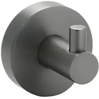 BRILLANTBAD BAPHIT Kleiderhaken Messing Metallic Grau matt 55x55x50 mm für Bad & Küche >> zum Bohren oder Kleben*