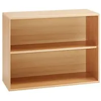 Proregal Möbelpartner Aktenregal Lion | Small| HxBxT 78x100x40 cm | 2 Fächern | Buche | Büroregal, Bücherregal von
