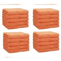 Betz 20 Stück Gästehandtücher PREMIUM 100%Baumwolle Gästetuch-Set 30x50 cm Farbe orange