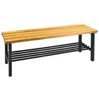 Proregal Garderobenbank Seahorse Mit Schuhrost HxBxT 42x100x40cm Holz/Schwarz
