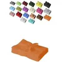 EXKLUSIV HEIMTEXTIL 4 x Handtuch 500 g/m2 50 x 100 cm Terrakotta