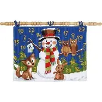 Verachtert Adventskalender "Schneemann mit Waldtieren"