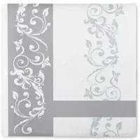 Sovie HORECA Serviette Hochzeit in Silber aus Linclass Airlaid 40 x 40 cm, 50 Stück