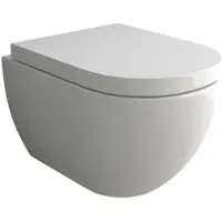 Alpenberger WC mit WC-Sitz Soft-Close - Spülrandlos mit Lotuseffekt - Toilette Bad