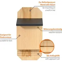 Dobar Fledermauskasten "Microchiroptera", Anthrazit
