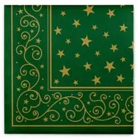 Sovie HORECA Serviette Liam in Grün aus Linclass Airlaid 40 x 40 cm, 50 Stück - Weihnachten Weihnachtssterne Ornamente