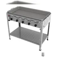 ChattenGlut Professional Gastrobräter 5-flammig Standgerät 22,5kW und Edelstahlpfanne