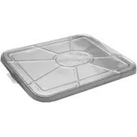 VEPATIM 100x Deckel für Alu-Menüschalen Aluschalen mit 227 x 177 mm Größe
