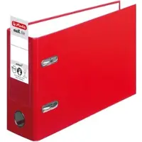 Herlitz Ordner Kunststoff A5 quer maX.file protect 75mm rot Packung mit 10 Stück