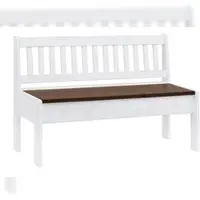 Pemora Esszimmer Sitzbank Holzbank im Vintage-Look Küchenbank Essbank Kiefer massiv BEN V