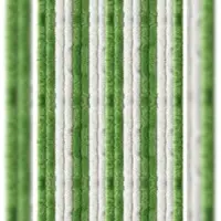 Arsvita Flauschvorhang 160x220 cm Unistreifen grün - weiß
