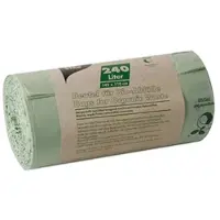 Papstar 15x10 Kompostbeutel, Bio-Folie 240 l 145 cm x 110 cm grün