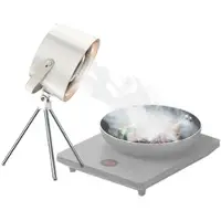 Rosenstein & Söhne USB-C-Dunstabzugs-Ventilator, Austausch-Filter, Stativ, Ø 13,5 cm, 10W