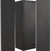 A&S polarny Gastro Tiefkühlschrank Lagertiefkühlschrank schwarz 1 Tür -18/-22°C 340L
