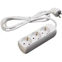 Lex 3er Set 3-fach Steckerleiste Steckdosenleiste Mehrfachstecker Stromleiste : 3-fach