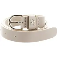 Tommy Hilfiger Gürtel Essential Effortless 2.5 Leather Belt W130 White Clay