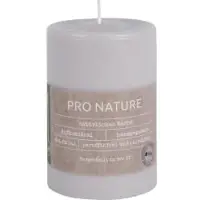 Müller Kerzen "PRO NATURE" Stearin Stumpenkerze, 100/68 mm 8991056896 , 1 Packung = 6 Stück, hellgrau