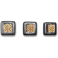 Flowerbox 3er-Set Infinity-Bloom Chest - anthrazit/champagne - 16x16 cm