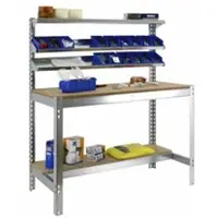 Proregal Werkbank BUFFALO mit Frontablage | HxBxT 84x90x61cm | Traglast 400kg | Verzinkt