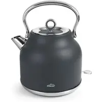 Lacor Elektrischer Retro-Wasserkocher aus rostfreiem Stahl 18/10, 1700ml