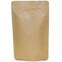 VEPATIM 100x Standbodenbeutel Kraftpapier braun High Barrier mit Alubeschichtung 130x225x70mm 500ml