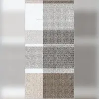 Mank Besteckservietten Airlaid Marc in Braun-Schwarz, 40 x 40 cm, 75 Stück - Bestecktaschen Karo