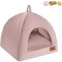 Recobed Hundebox Welurove lila rosa S 40x40cm