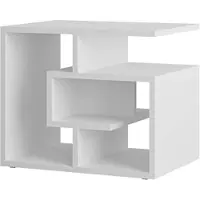 Decortie Labirent Moderner Couchtisch Weiß Mehrzweck 54 x 40 x 45 cm