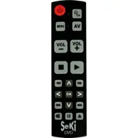 Seki DVD SW - DVD, lernfähige Universalfernbedienung, schwarz