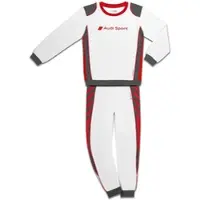 Audi Sport Schlafanzug Kinder weiß/grau/rot Größe 134/140 3202200407 - 134/140