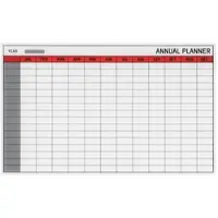 BI-Office Glas "Annual Planner" 78x48cm