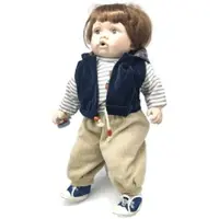 Topline handgemachte Porzellanpuppe Junge Teddyshirt 50cm Sammlerpupp...