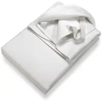 Setex Wasserdichter Molton Matratzenschutz, 2-lagig, 160x200cm, Matratzenschoner aus 100% Baumwolle, Eckgummis, weiß