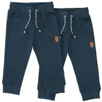 STACCATO Jogginghose , Jungen, Gr. 68, Normalgrößen, blau (dunkelblau), Oberstoff: 100% Baumwolle., unifarben, Basic, lässig geschnitten, Hosen Jogginghose, Doppelpack