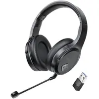 Auvisio Digitales Funk-Headset mit abnehmbarem Mikrofon, 8 Std. Laufzeit, USB