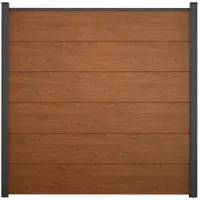 MR-Zaun Nova Einzelprofil PVC, Golden Oak