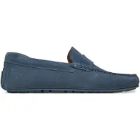 BOSS Mokassins aus Veloursleder mit Pennyloafer-Detail Grösse 41