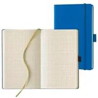 Lediberg Notizbuch »Tucson« kariert A5 blau blau