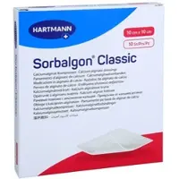 ACA Müller/ADAG Pharma Sorbalgon Classic 10x10 cm Calciumalginat-Kompr. 10 ST