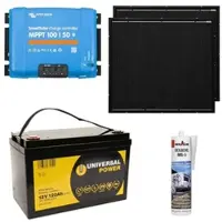 A-TroniX Solaranlage Wohnmobil 440W mit 120Ah Batterie und Victron MPPT Laderegler