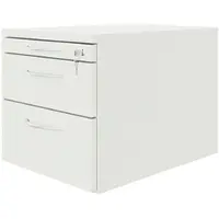 Fm Büromöbel Schubladen Rollcontainer weiß, 43.4x40x60 cm