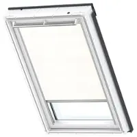 Velux Sichtschutzrollo weiß uni manuell Rahmen weiß RFL SK06 1028SWL