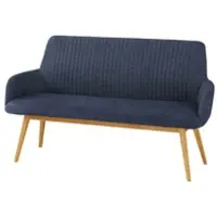 Woodford Polsterbank mit Kombi-Bezug Menda , blau , Maße (cm): B: 157 H: 90 T: 60.0