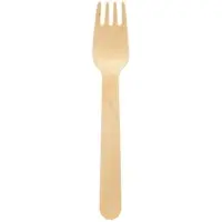 Biopak Gabel, 160 mm 16 cm Natürlich, 1000 Stk/Krt (10 x 100 Stk)