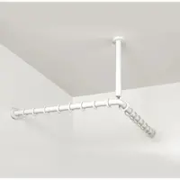 Sonstige Verlage pba 01 Duschvorhangstange, 1200x1200 X440mm L- Form mit DA aus Nylon