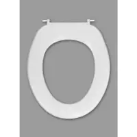 Haro Haromed Basic WC-Sitz 531051 weiß, Scharniere Edelstahl, SolidFix, 2-Punkt, ohne Deckel