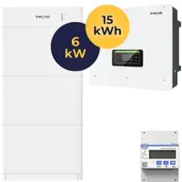 SOFAR SET Solar 6 kW Hybrid-Wechselrichter HYD 6KTL-3PH +1x Solar BTS E15-DS5 15,36 kWh Batteriespeicher