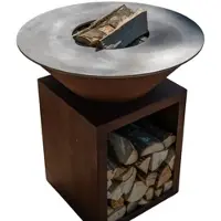 Grill'Chic klassischer brasero corten 103 einfache Wanne